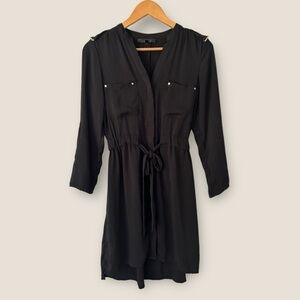 Dynamite Black Long Sleeve Dress